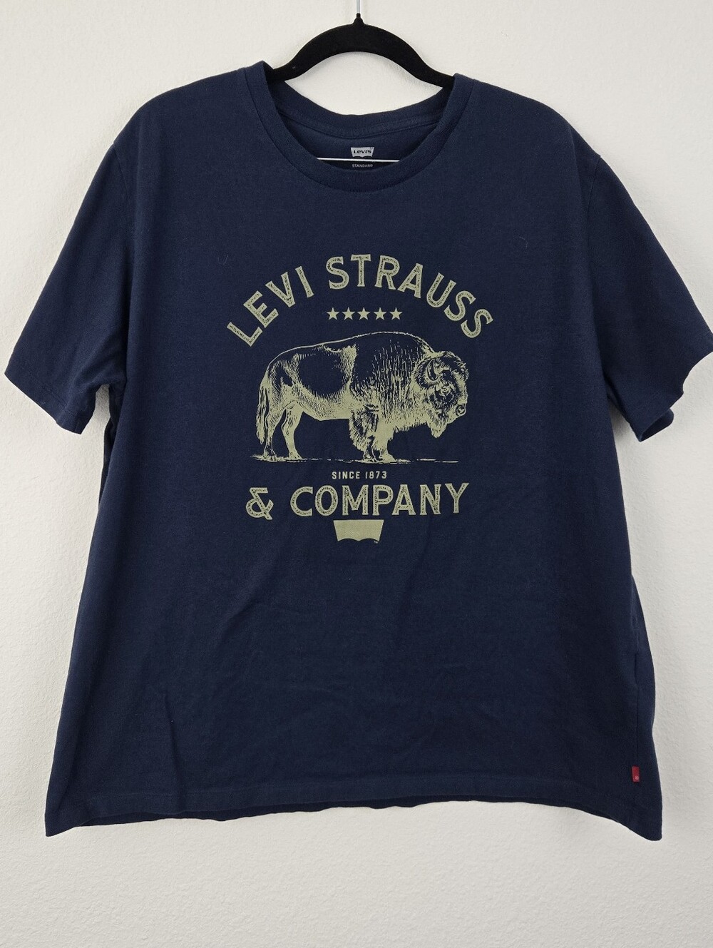Navy Levis Standard Short Sleeve Top